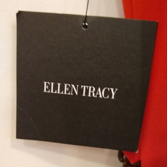 Ellen Tracy Red Midi Sleeveless Casual Dress, back zip, size 8 - Picture 4 of 7